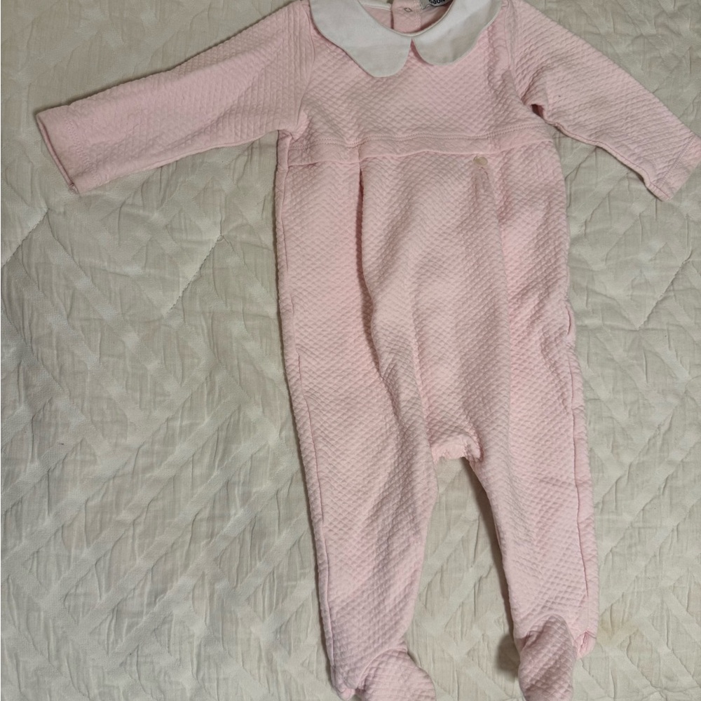 Pink Quilted Kids One Piece